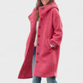 Women’s Longline Coat with Stand Collar