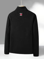 Men’s Full Zip Fleece Jacket with Stand Collar