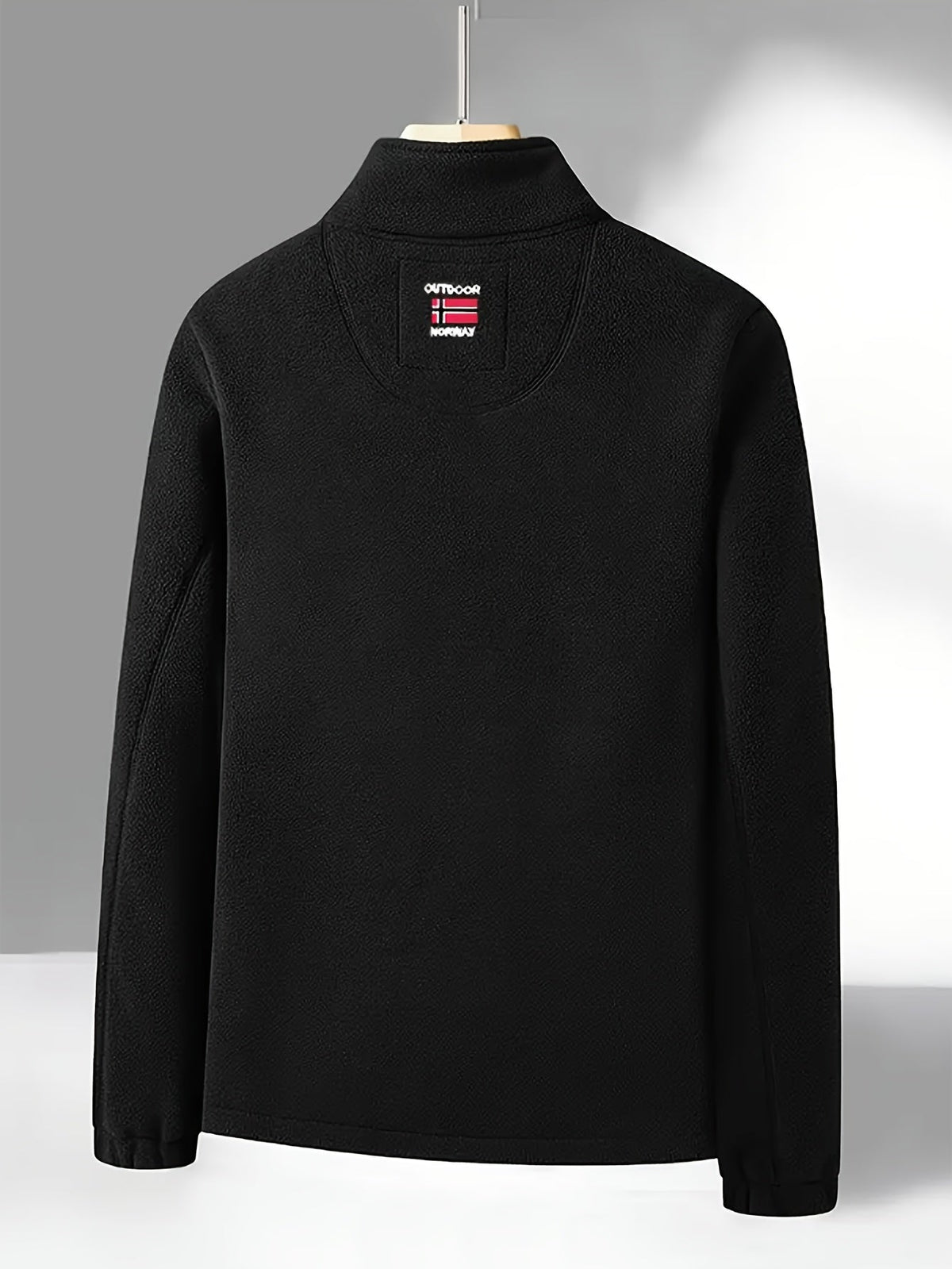 Men’s Full Zip Fleece Jacket with Stand Collar