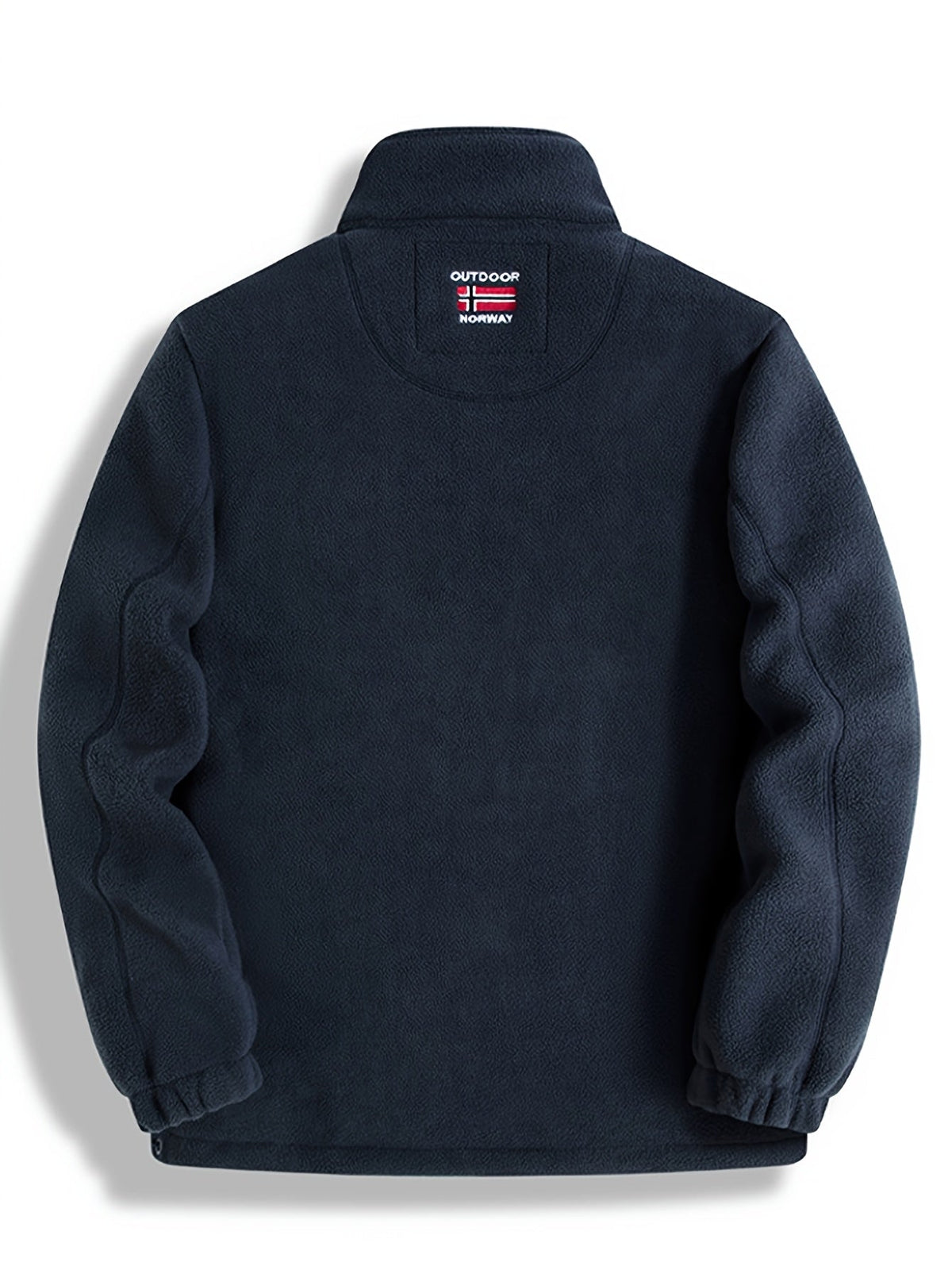 Men’s Full Zip Fleece Jacket with Stand Collar