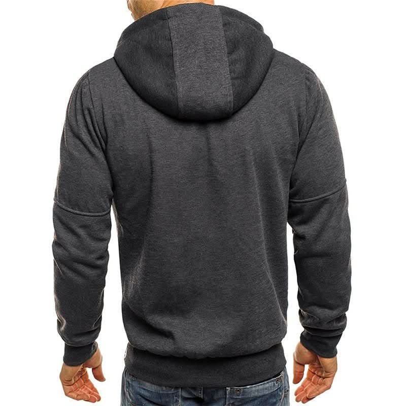 Men's Full Zip Hoodie with Chest Pocket