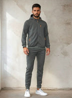 Men's Full Zip Hoodie with Chest Pocket