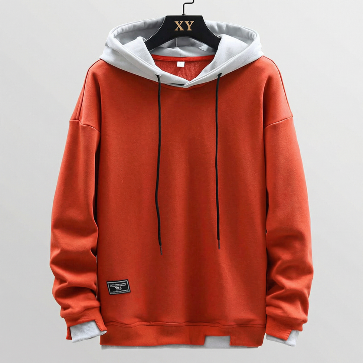 Men's Oversized Pullover Hoodie with Drawstrings