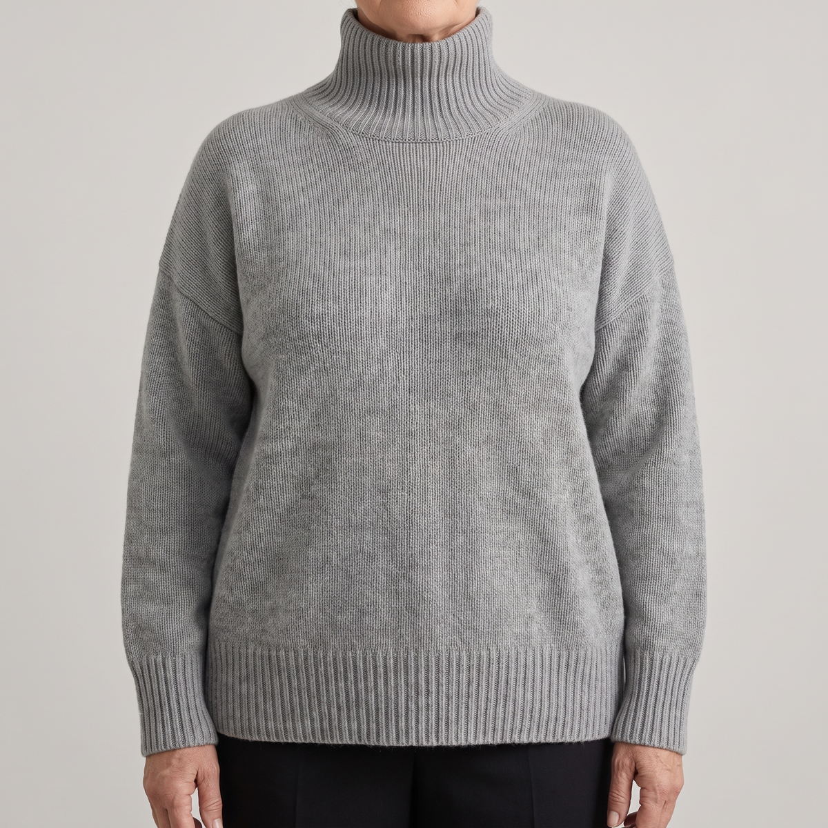Women's Oversized Knit Turtleneck Sweater