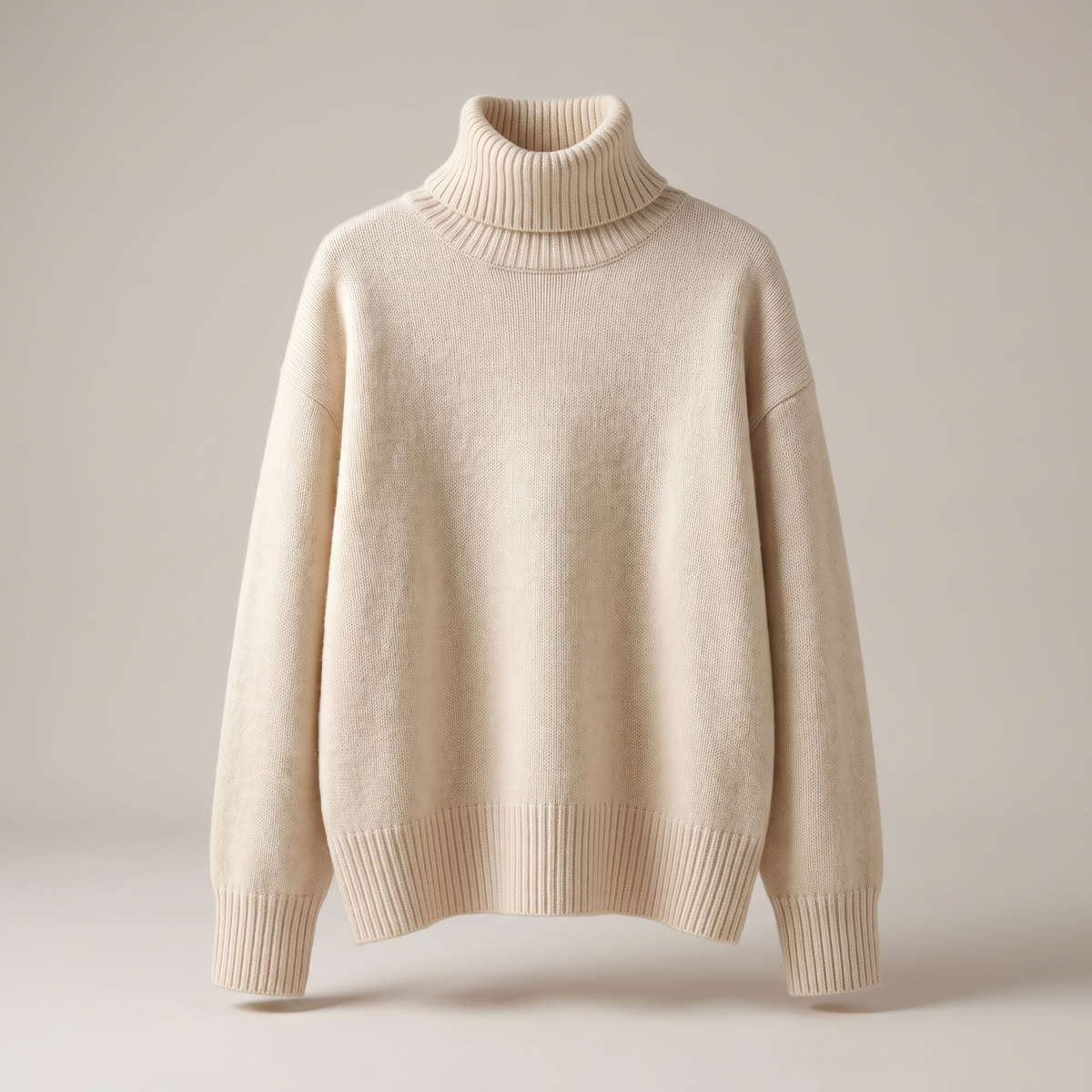 Women's Oversized Knit Turtleneck Sweater
