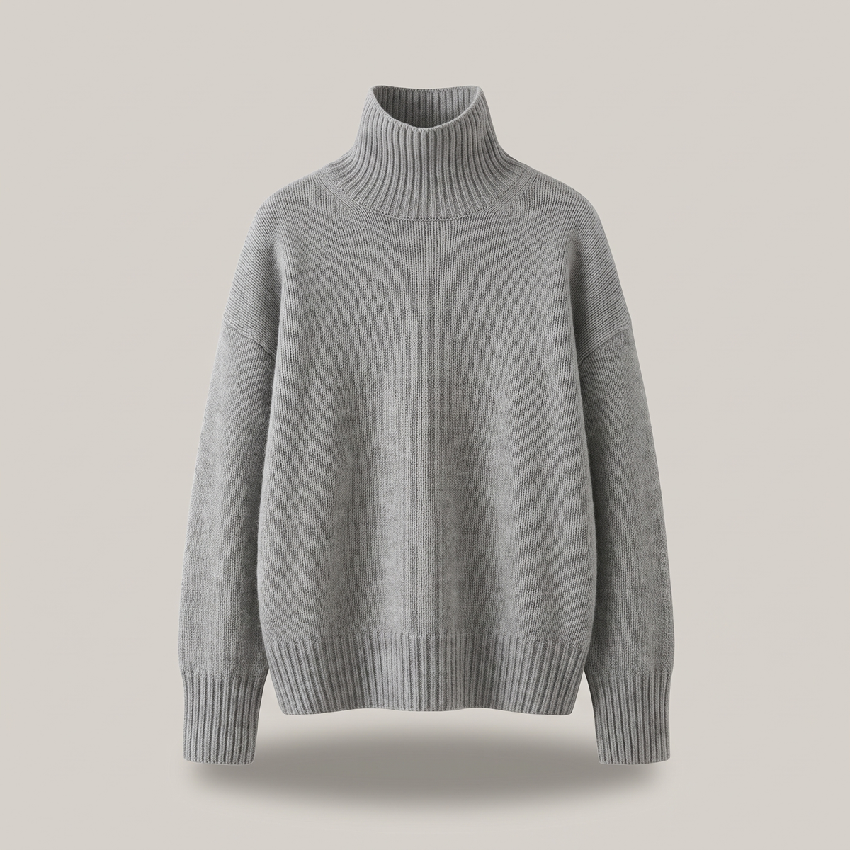 Women's Oversized Knit Turtleneck Sweater