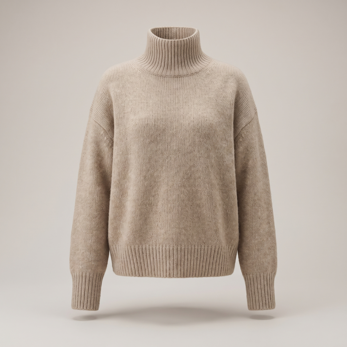 Women's Oversized Knit Turtleneck Sweater