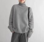 Women's Oversized Turtleneck Knit Sweater