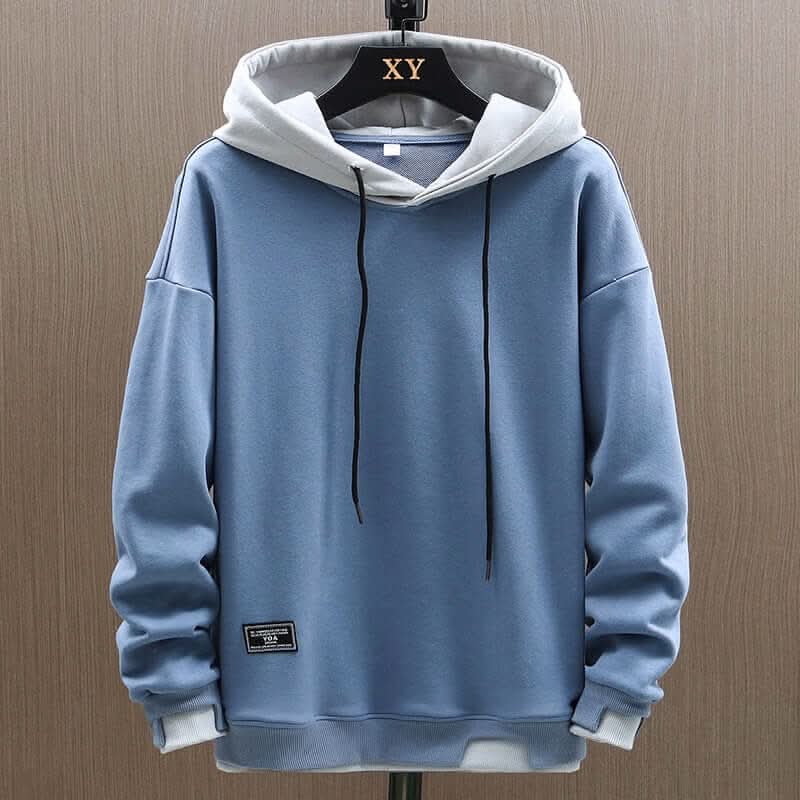 Men's Oversized Pullover Hoodie with Drawstrings