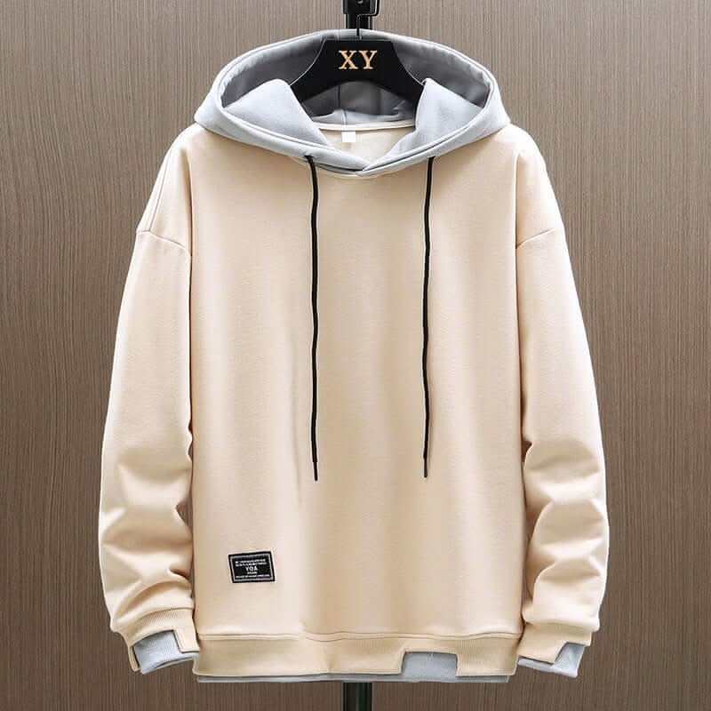 Men's Oversized Pullover Hoodie with Drawstrings