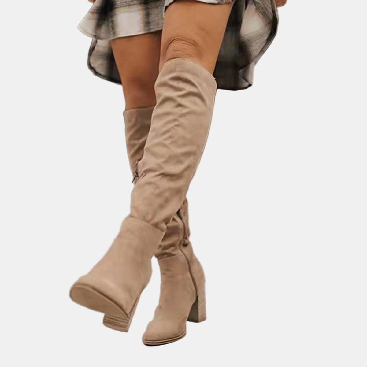 Women's Over the Knee Boots with Block Heels
