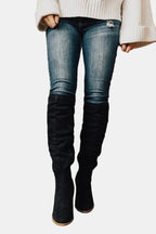 Women's Over the Knee Boots with Block Heels