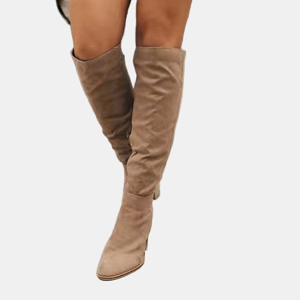 Women's Over the Knee Boots with Block Heels
