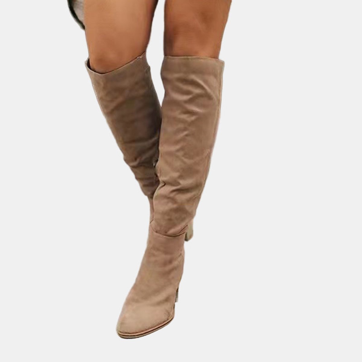 Women's Over the Knee Boots with Block Heels